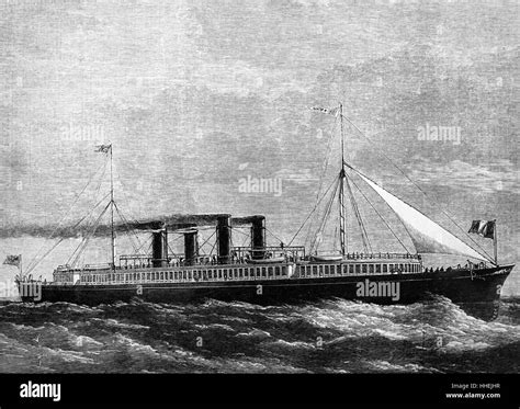 Passenger Ship 19th Century Black And White Stock Photos And Images Alamy