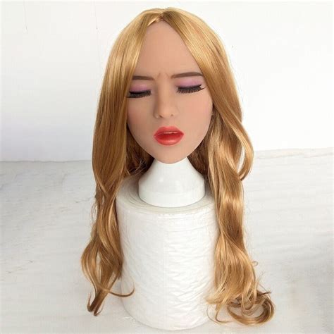 Tpe Sex Doll Head Real Oral Sex Close Eyes Adult Love Toys For Men