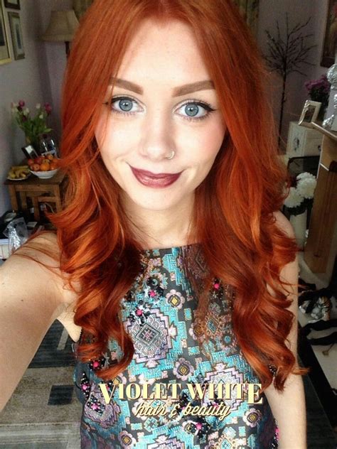 Copper Red Fiery Olaplex Ginger Tousled Shiny Hair Colour Color Long