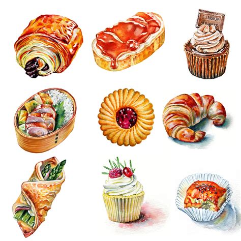 Artstation Watercolor Food Illustration