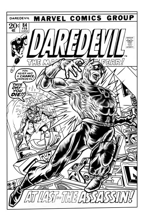 My Inks Over Gil Kane Pencils Comic Books Comic Book Cover Daredevil Gene Marvel Comics