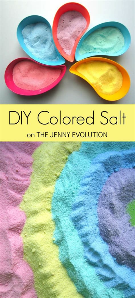 Easy Diy Colored Salt Rainbow Salt Sensory Bin