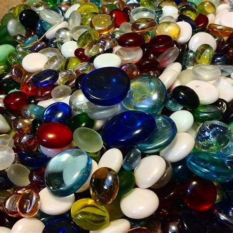 Bulk Glass Gems 1 Lb Mixed Colors Sizes Discount Vase Etsy