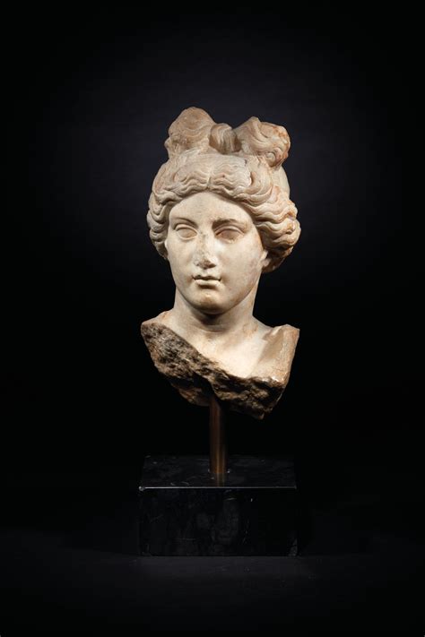 A Roman Marble Head Of Venus Circa 2nd Century Ad Christies