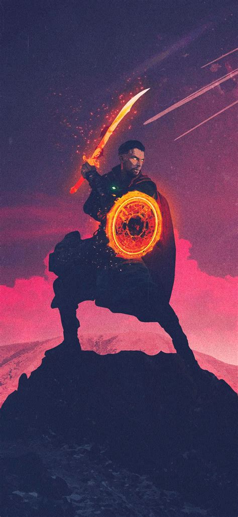 The hardest choices require the strongest wills. Infinity War Doctor Strange Art iPhone Wallpaper