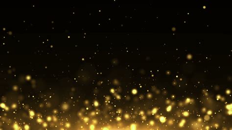 Particles Gold Glitter Bokeh Award Dust Abstract Background Loop