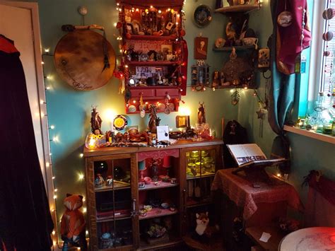 My Witchroom One Year On Spiritual Room Witch Room Witchy Room
