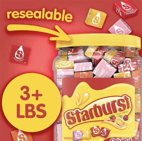Starburst Original Fruity Chewy Candy Bulk Jar 3lbs 6oz 54 Oz Ebay