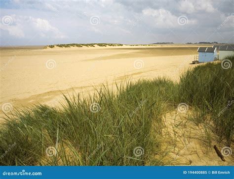 Beach Huts And Sand Dunes Stock Image Image Of Vacation 194400885