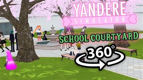 School Courtyard 360 Yandere Simulator 360 Vr Youtube