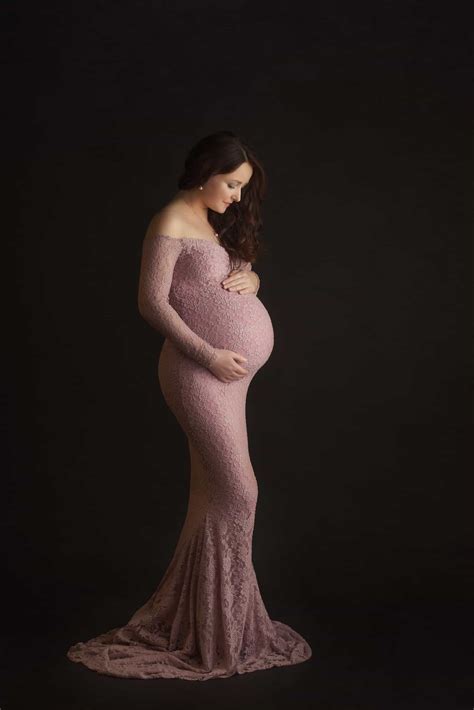 Studio Maternity Photoshoot Ideas With Husband Maternity Winter