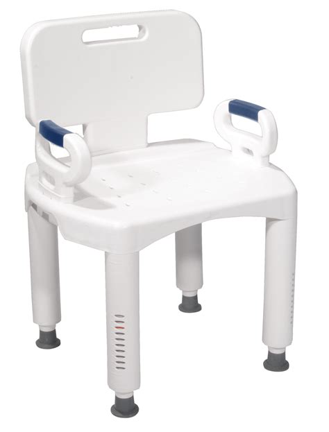 Drive Medical Premium Series Shower Chair With Back And Arms