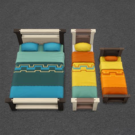 De Ensueno Bed Set Brazen Lotus Bed Sims 4 Bed Bedding Sets