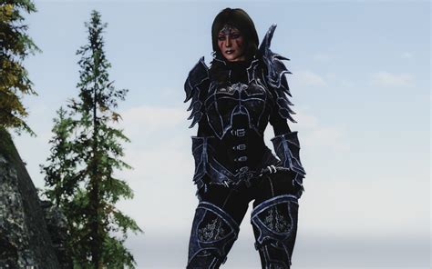 Demon Hunter Armor By Jojjo Bombshell Bbp At Skyrim Nexus Mods And