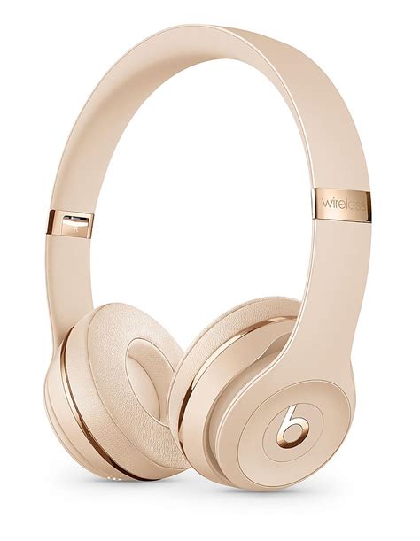 Beats By Dr Dre Beats Solo3 Wireless Satin Gold On Ear Headphones
