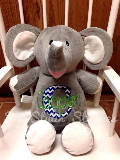 Personalized Stuffed Animal Monogrammed Baby By Sewstylinstitches