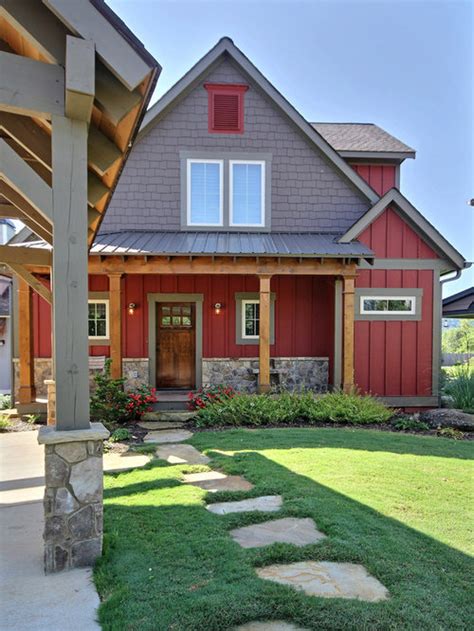 Red Exterior Home Design Ideas Remodels And Photos