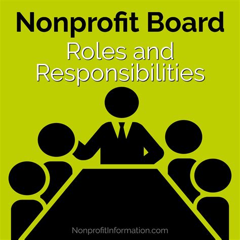 Roles of a Nonprofit Board - Nonprofit Board Roles 