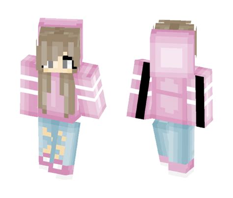 Download Pink Hoodie Girl Minecraft Skin For Free Superminecraftskins