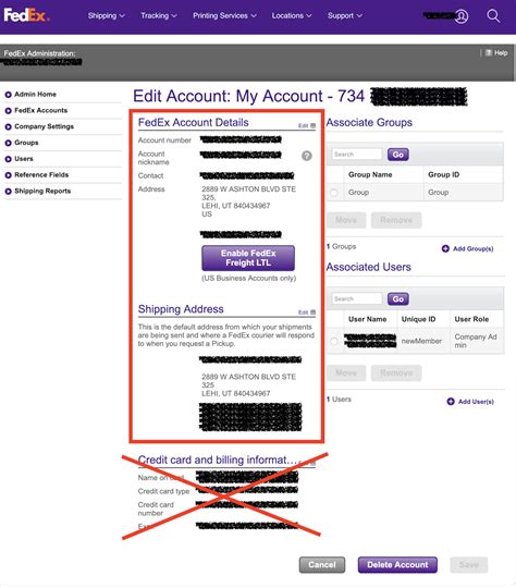 Fedex Account Registration Guide Easypost Support