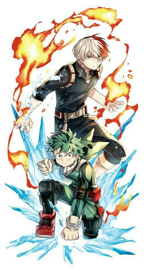 Izuku Shouto Quirks Cool Heroes Suits Outfits Uniforms My Hero