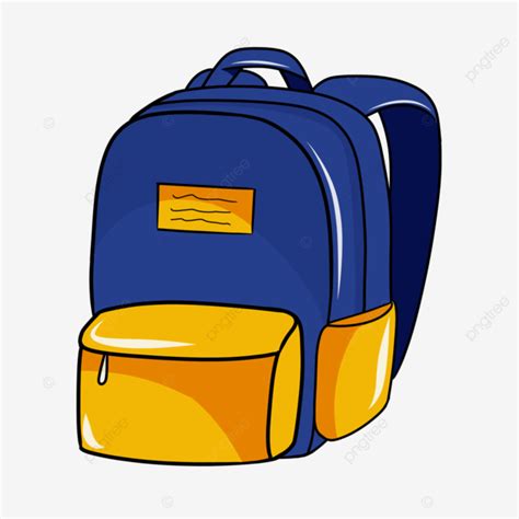 Cartoon School Bag Illustration School Bag Bag Backpack Png