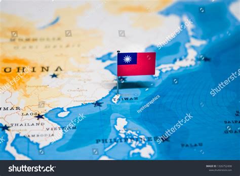 Flag Taiwan World Map 庫存照片 1326752498 Shutterstock