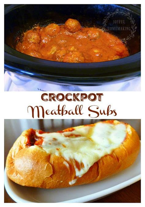 Crockpot Meatball Subs So Easy And Delicious Crock Pot Meatballs