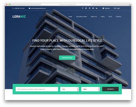 40 Best Free Real Estate Website Templates For Successful Realtors 2020