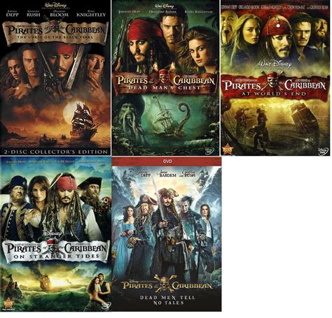 Pirates Of The Caribbean Complete Collection All Movie Collection Blu