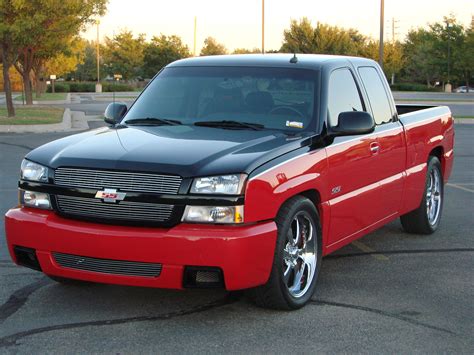 Lifted Chevrolet Sierra Truck Red Two Tone Black Classic Country