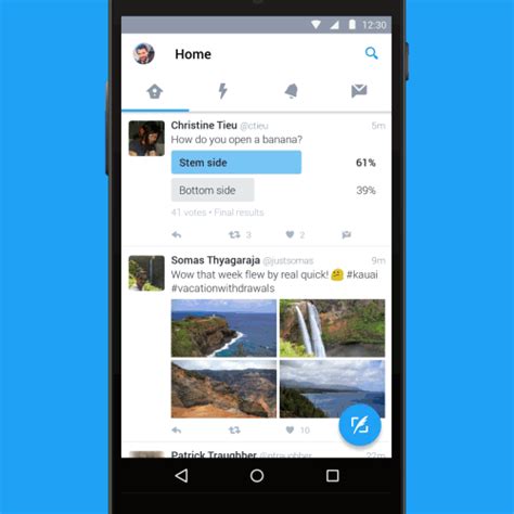 Twitter Voor Android App Vernieuwt Nsma