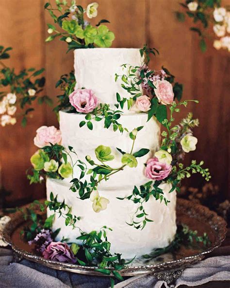 Simple Wedding Cake Designs With Flowers