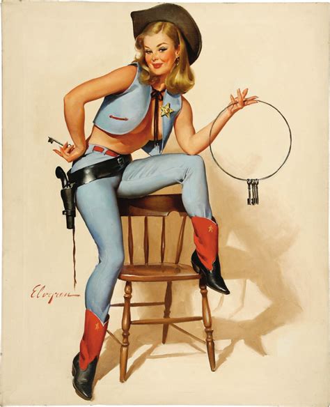 Sexy Cowgirls Gun Pop Pin Up Vintage Poster Classic Retro Kraft Canvas