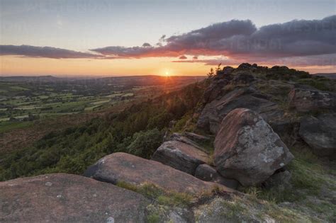 Sunset At The Roaches Peak District National Park Staffordshire