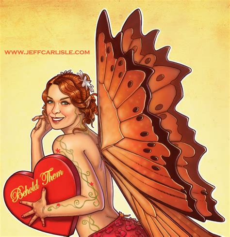 Pinup Art Felicia Day As The Naughty Fairy From The Legend Of Neil