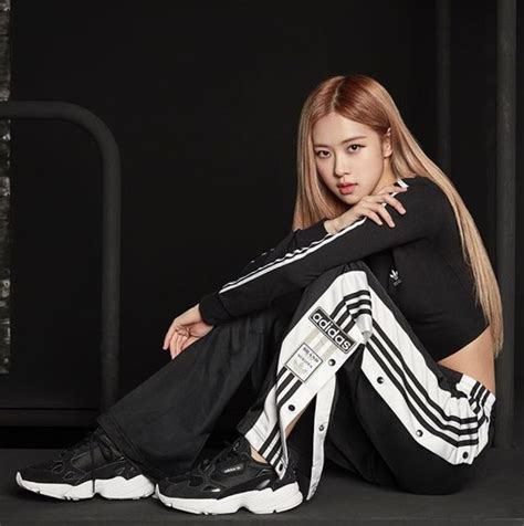 Rosé jennie lisa and jisoo of blackpink photographed on feb. ROSÉ X ADIDAS photoshoot (With images) | Blackpink rose, Rose adidas, Blackpink
