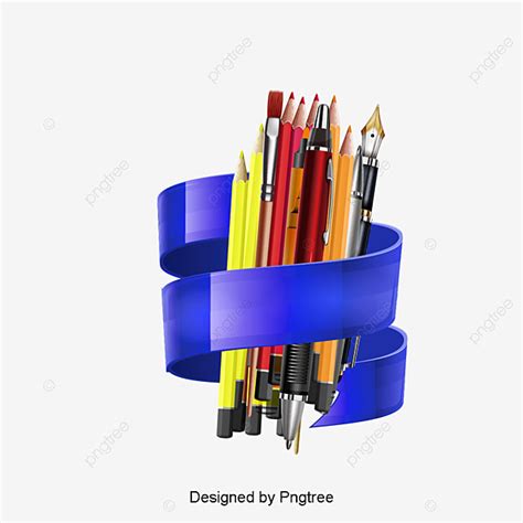 Stationery Vector Material, Stationery, School Supplies ...