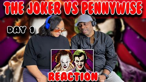 week of epic rap battles of history the joker vs pennywise day 1 reaction youtube