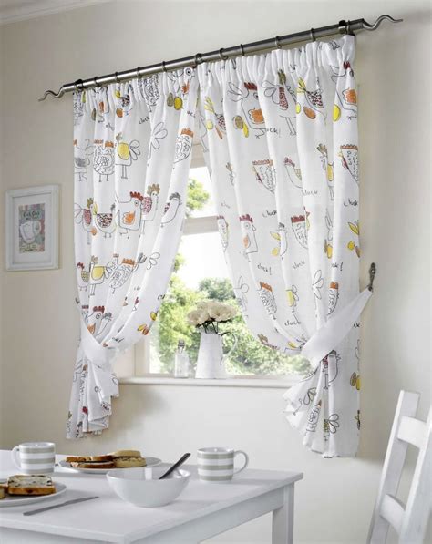 20 Photos Elegant White Priscilla Lace Kitchen Curtain Pieces