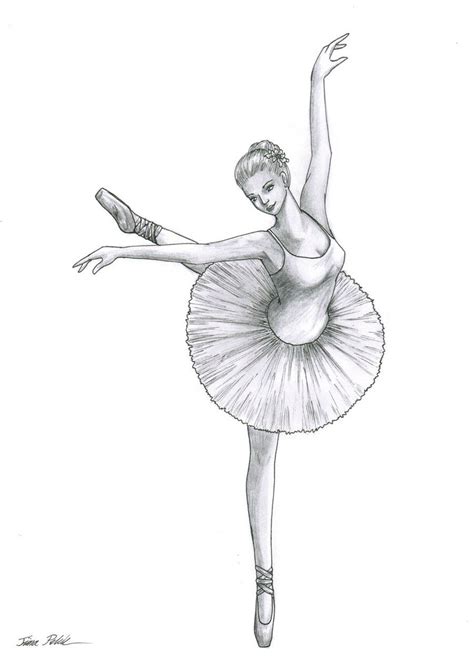 Drawing Of Ballet Dancer Drawn Ballerina Charcoal Drawing Pencil And