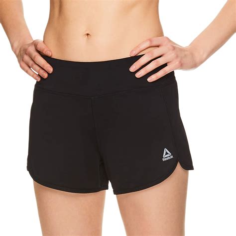 Reebok Womens Running Shorts Relaxed Fit And Mid Rise