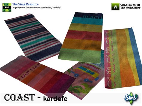 The Sims Resource Kardofecoastbeach Towel