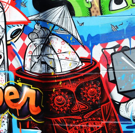 How & Nosm | Dabs & Myla | Jersey Joe New Mural Los Angeles | Graffuturism