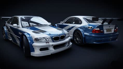 STL File BMW M3 GTR NEED FOR SPEED MOST WANTED3D Printer Design To