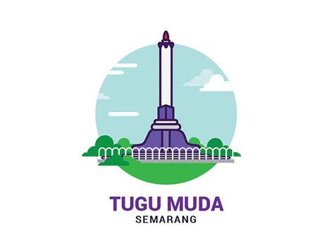 Tugu Muda Icon Semarang City By Sayogo Wibowo On Dribbble