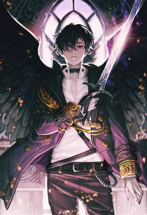 Black Wings In 2020 Anime Art Anime Demon Boy Anime