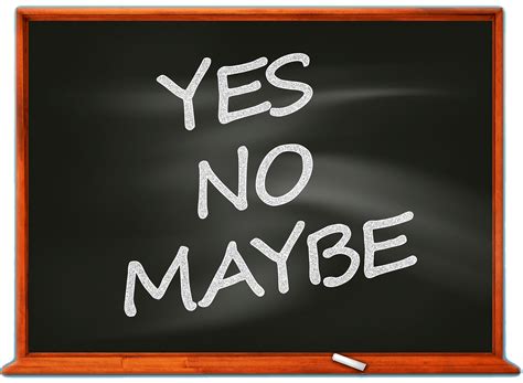 Yes No Maybe Clipart