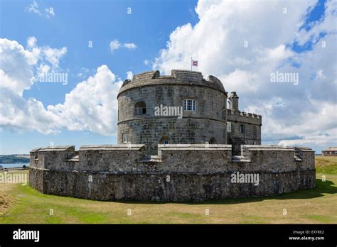 The Keep At Pendennis Castle Falmouth Cornwall England Uk Stock