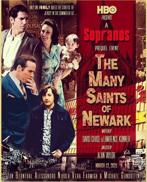 The war between the cultural mobs turns especially lethal. Sopranos Prequel 'The Many Saints of Newark': Cast, Trailer, Release Date & More - Filmyhotspot